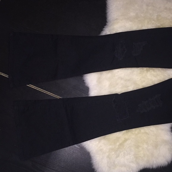 ASOS FLARE DISTRESSED JEANS.  PRICE FIRM! - Picture 5 of 8